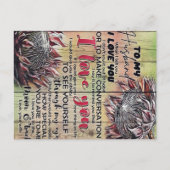 Carte Postale À Mon Mari Design| Décoration Familiale | (Devant)