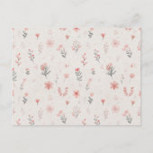 Carte postale à motif floral doux (Devant)