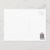 Carte postale à motif pois saucisson (Dos)