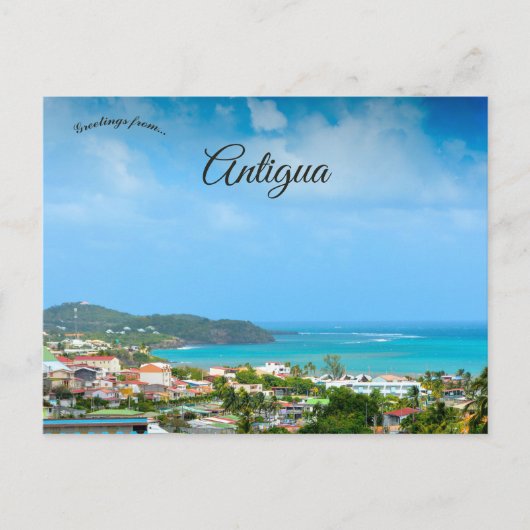 Carte Postale A Municipality on the Southern Coast of Antigua (Devant)