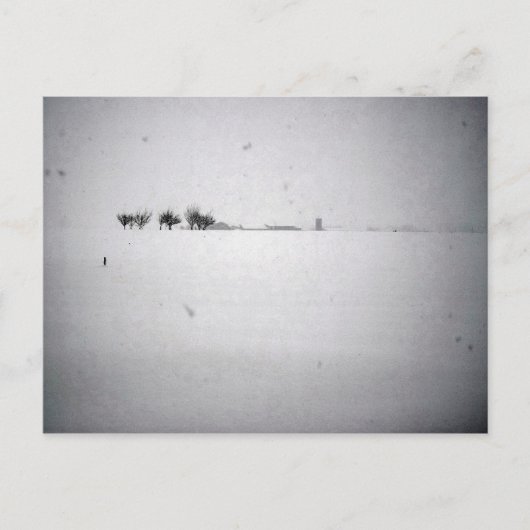 Carte postale à neige minimale (Devant)