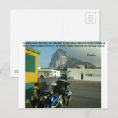 Carte Postale A North Cape (Norvège), via Gibraltar. (Devant / Derrière)