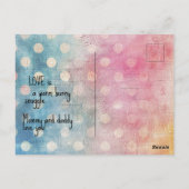 Carte Postale À notre petite Saint Valentin (Dos)