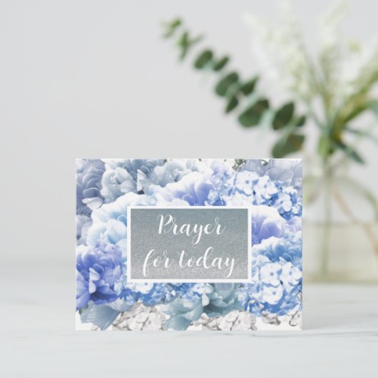 Carte postale à paillettes fausses d'Écriture de p (Debout devant)