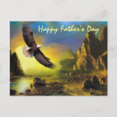Carte Postale A Patriotic Design with Bald Eagle Flying (Devant)