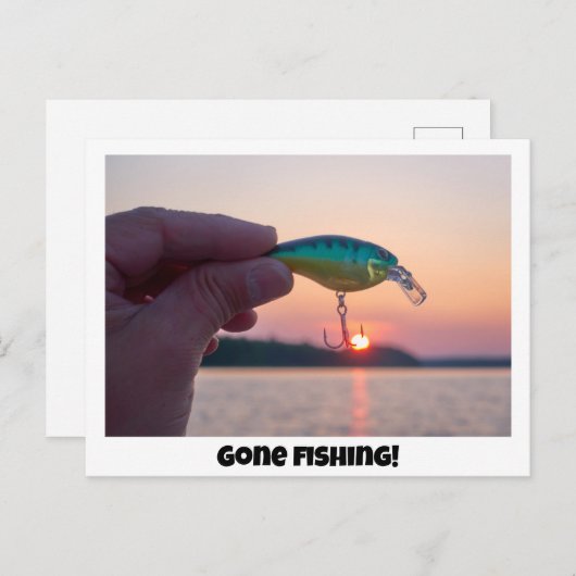 Carte Postale A Pêché ! (Devant / Derrière)