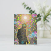 Carte Postale A person finds themselves lost in the algorithm (Debout devant)