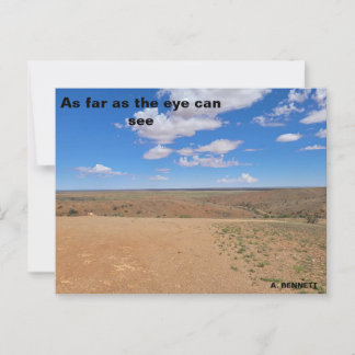 Carte Postale A perte de vue