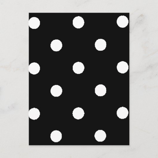 Carte Postale à petits pois noir et blanc (Devant)