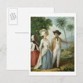 Carte Postale A Planter and his Wife, Attaché par un serviteur,  (Devant / Derrière)