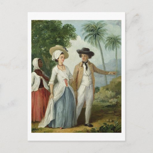 Carte Postale A Planter and his Wife, Attaché par un serviteur,  (Devant)