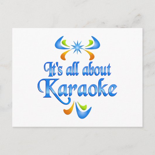 Carte Postale A propos de Karaoke (Devant)