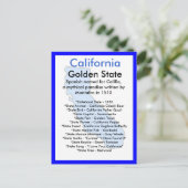 Carte Postale À propos de la Californie (Debout devant)