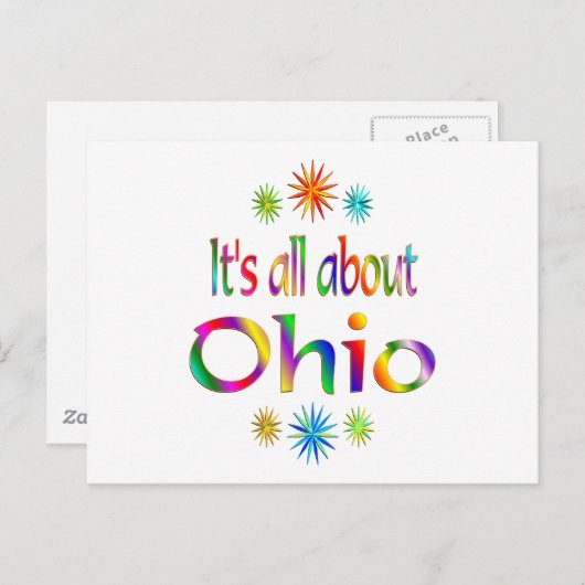 Carte Postale A propos de l'Ohio (Devant / Derrière)