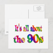 Carte Postale A propos des années 90 (Devant / Derrière)
