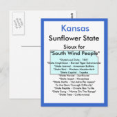Carte Postale A propos du Kansas (Devant / Derrière)