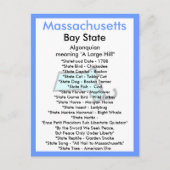 Carte Postale À propos du Massachusetts (Devant)