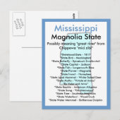 Carte Postale À propos du Mississippi (Devant / Derrière)