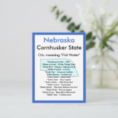 Carte Postale À propos du Nebraska (Debout devant)