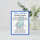 Carte Postale À propos du New Jersey (Debout devant)