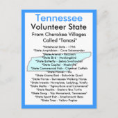 Carte Postale À propos du Tennessee (Devant)