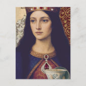 Carte Postale A Queen With Tea Mixed Media Collage (Devant)