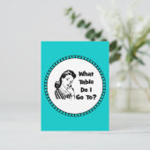 Carte Postale À Quelle Table Ai-Je Accès ? (Debout devant)