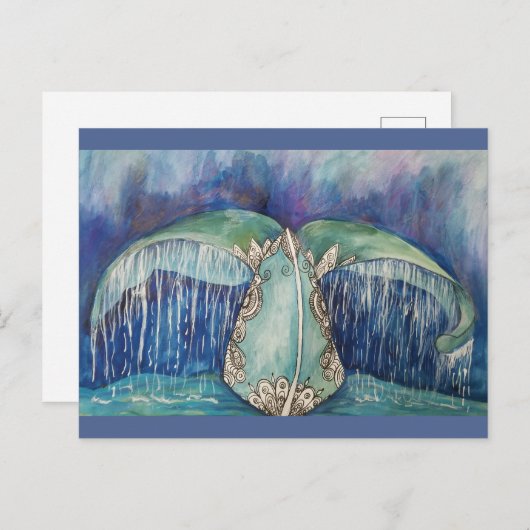 carte postale à queue de baleine (Devant / Derrière)