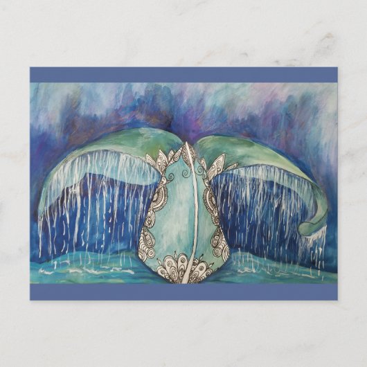 carte postale à queue de baleine (Devant)