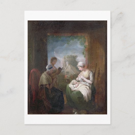 Carte Postale A Quiet Time, c.1810 (oil on canvas) (Devant)