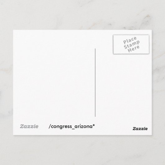 CARTE POSTALE A R I Z O N A (Dos)