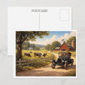 Carte Postale A scene from American life. (Devant / Derrière)