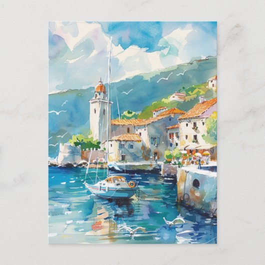 Carte Postale A Sea Port (Devant)