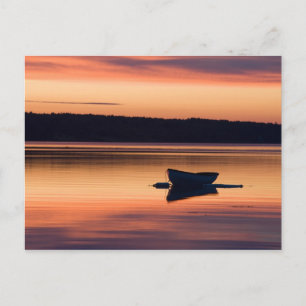 Carte Postale A skiff at sunrise in Eggemoggin Reach in Little