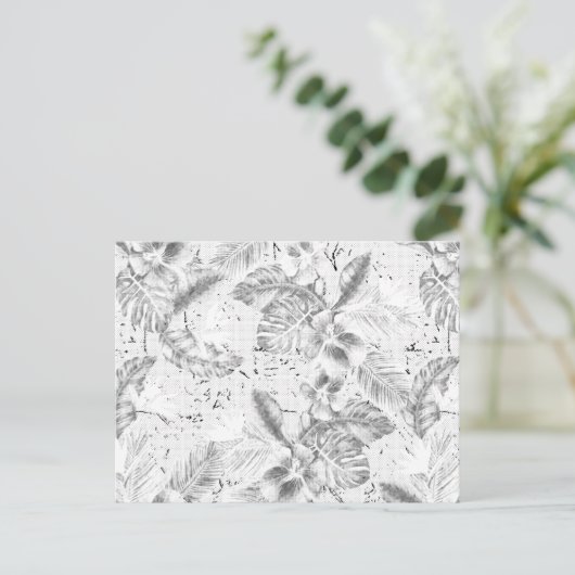 Carte postale à surface texturée | Design monochro (Debout devant)