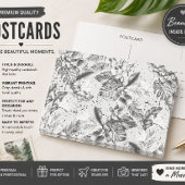 Carte postale à surface texturée | Design monochro
