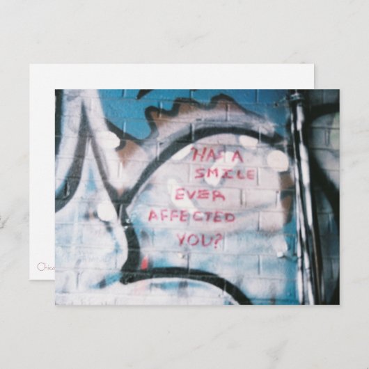 Carte Postale A-t-il un sourire ? (Devant / Derrière)