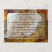 Carte postale à tarte ou dessert de pommes (Dos)