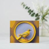 Carte postale à tête jaune (Debout devant)