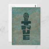 Carte Postale À toi-même être vrai (Devant / Derrière)