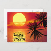 Carte Postale À Tout Il Y A Une Saison (Ecclesiastes 3:1) (Devant / Derrière)