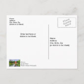 Carte Postale À travers la cascade de War Eagle Creek Merci (Dos)