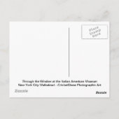 Carte Postale A travers la fenêtre du Musée Italien Américain (Dos)