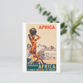Carte Postale A travers l'Afrique en jours au lieu de semaines (Debout devant)
