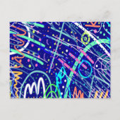 Carte Postale A travers le ciel nocturne (Devant)