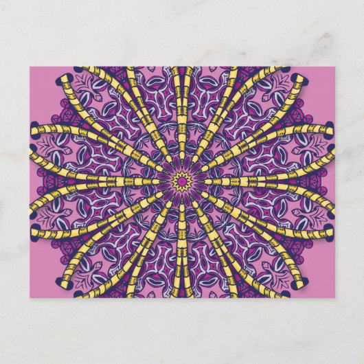 Carte Postale A travers le trou - Mandala - (Devant)