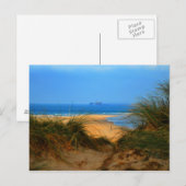 Carte Postale A travers les dunes (Devant / Derrière)