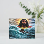 Carte postale À Travers Les Eaux Difficiles (Debout devant)