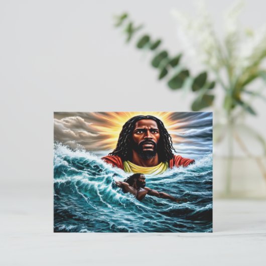 Carte postale À Travers Les Eaux Difficiles (Debout devant)