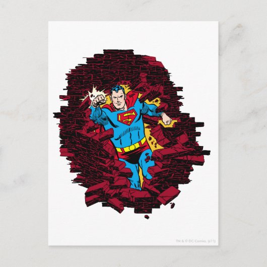 Carte Postale À travers un mur de briques (Devant)